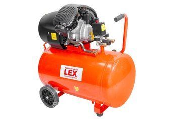 LEX компрессор LXC100V (100 літрів) 220В Прямой привод, два цилиндра 41120191219 фото
