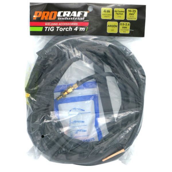 Пальник для аргонодугового зварювання Procraft Industrial TIG 4м (для SPI290) 900005 фото
