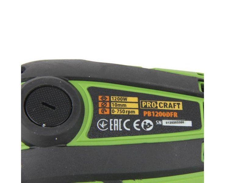 Шуруповерт сетевой Procraft PB1200DFR 012002 фото