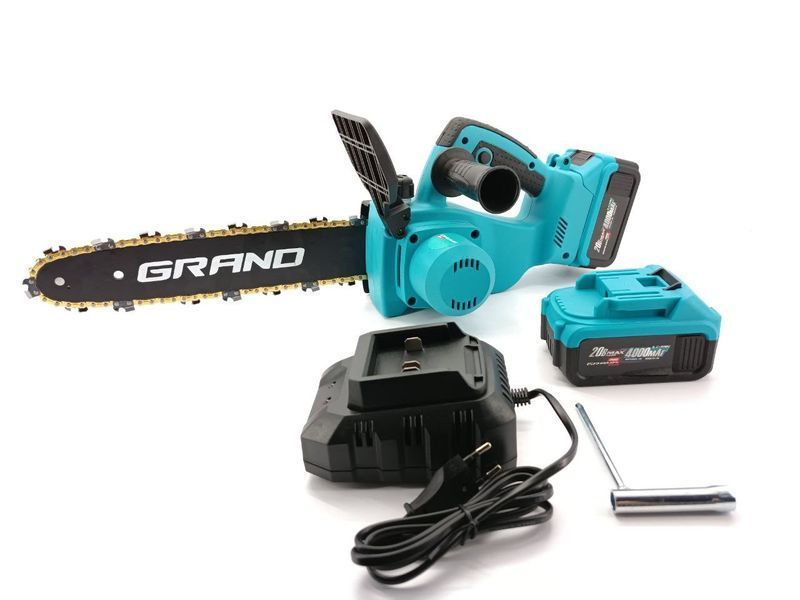 Аккумуляторная цепная пила Grand АПЦ-20V/12-4 (шина 300 мм 20V 4А/ч) GRAPC20/12-4 фото