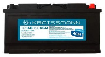 Автомобильный аккумулятор KRAISSMANN 105 AB 950 AGM 9007005 фото