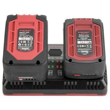 Быстрое зарядное устройство двойное WORCRAFT CLC-20V-4.5D 13270 фото