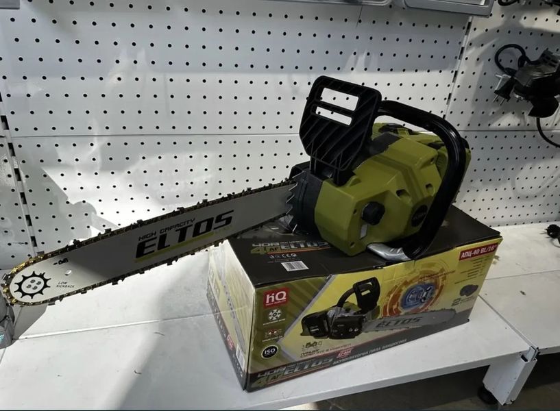 Акумуляторна пилка ланцюгова АПЦ-40 BL/16" (BRUSHLESS) ElAPC40/16 фото