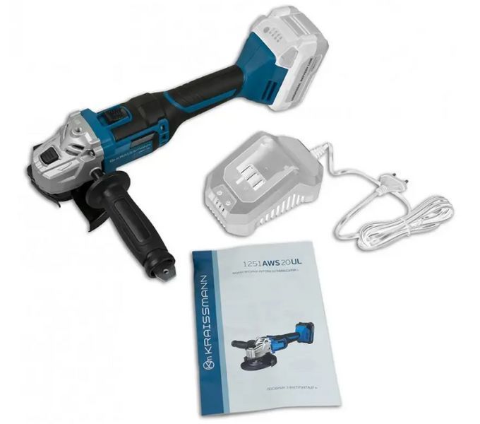 Комплект KRAISSMANN 20UL (угловая шлифмашина, ударный шуруповерт, сабельная пила, АКБ 2000 мАч, АКБ 4000 мАч, 7207002 фото