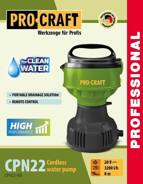Аккумуляторный насос Procraft CPN22 Universal (без акб и зу) 030279 фото