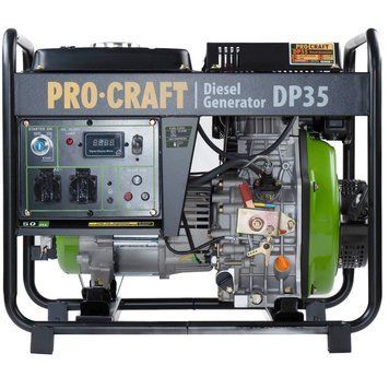 Дизельный генератор Procraft DP35 3.3 кВт, электростарт, однофазный 035100 фото