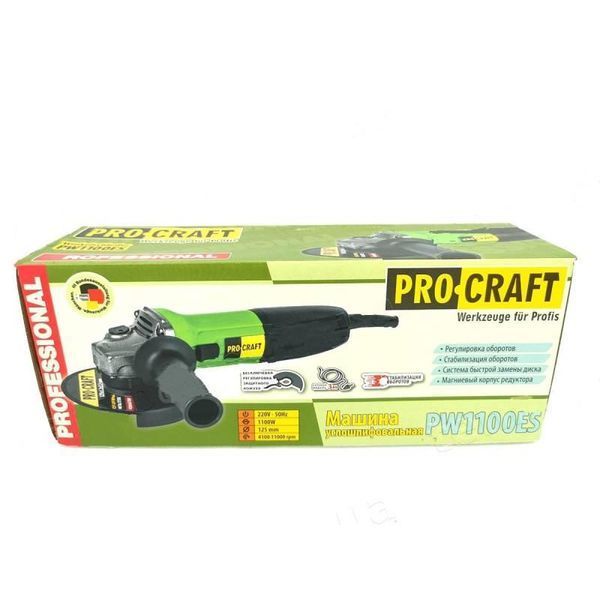 Машина угловая шлифовальная PROCRAFT PW-1100ЕS 125 мм 011004 фото