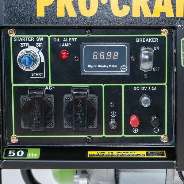 Дизельный генератор Procraft DP35 3.3 кВт, электростарт, однофазный 035100 фото