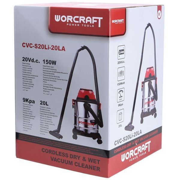 Акумуляторний будівельний пилосос WORCRAFT CVC-S20Li-20LA 13197 фото