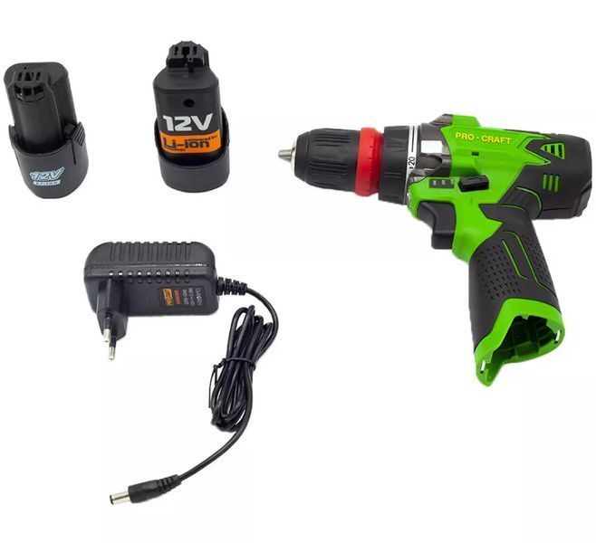 Шуруповерт аккумуляторный PRO-CRAFT РA-12 DFR NEW 000125 фото