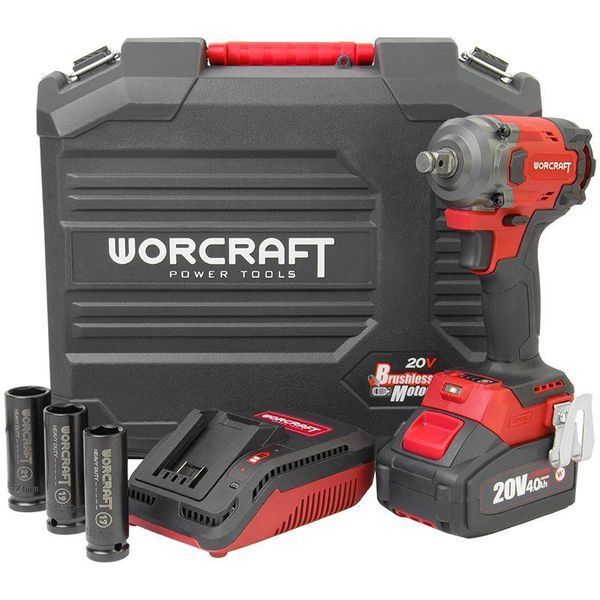 Акумуляторний безщітковий гайковерт ударний WORCRAFT CIW‑S20LiBM‑450 13268 фото