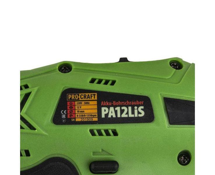 Аккумуляторный шуруповерт Procraft PA12LiS 000122 фото