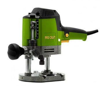 Фрезер електричний PRO-CRAFT POB-1200Н (плавне регулювання глибини фрезерування, функція регулювання обертів, набір насадок 001210 фото