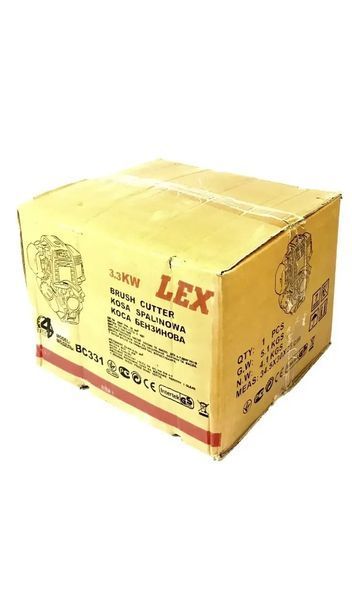 Коса бензиновая LEX ВС331 двигатель 2.3 см/куб 3.3кВТ (1 нож + 1 катушка в комплекте) LEX ВС331 фото