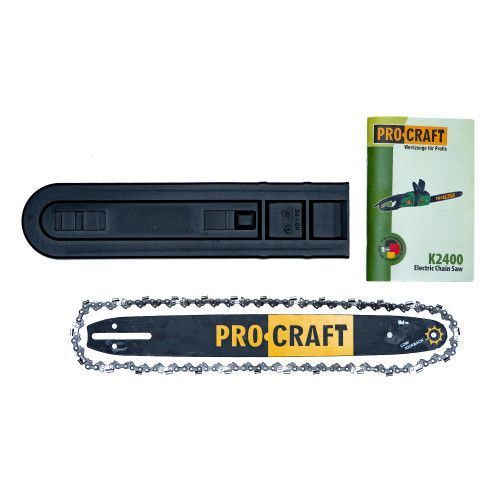 Электропила цепная PROCRAFT K2400 прямая (1 шина, 1 цепь 40) Автоматическая система смазки цепи 702400 фото