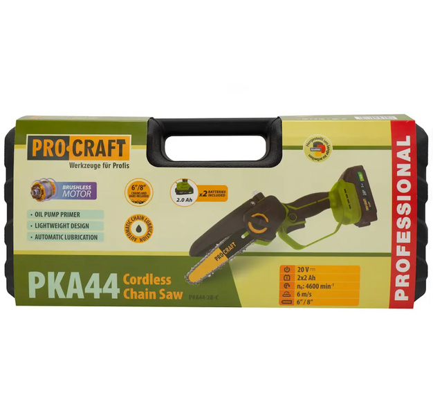 Аккумуляторная мини пила Procraft PKA44 (2 акб) Кейс 030442 фото