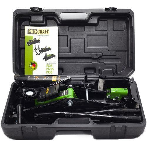 Домкрат гидравлический подкатный с подъемными опорами PRO-CRAFT PJ25S UNIVERSAL ( Кейс) 040251 фото