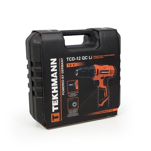 Шуруповерт аккумуляторный Tekhmann TCD-12 QC Li v2.0 851875 фото