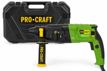 Перфоратор електричний Procraft BH-1400 790 Вт, 3 Дж, SDS-Plus, 0&ndash;900 об/хв 014001 фото