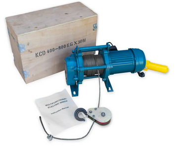 Лебедка электрическая KRAISSMANN KCD 800 (400/800 КГ, 30/15 М, 220В, одна фаза) 2707018 фото
