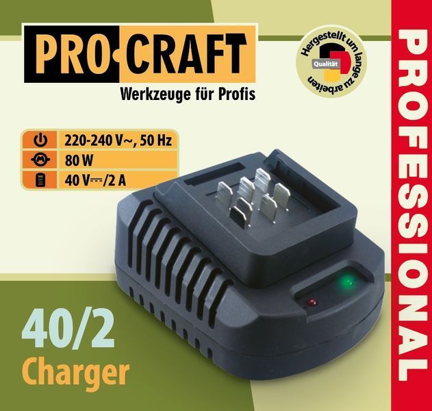Зарядное устройство PRO-CRAFT 40/2A (20,40V, 80W) UNIVERSAL 030047 фото