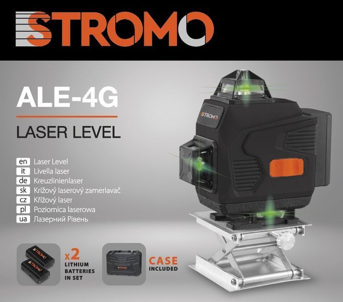 Лазерный уровень Stromo ALE-4G (2 АКБ, кейс) 300400 фото