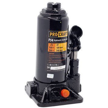 Домкрат гідравлічний пляшковий PRO-CRAFT PJ4 UNIVERSAL 4 т, 180&ndash;340 мм 040004 фото