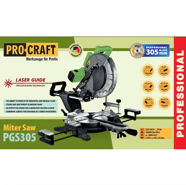 Торцювальна пилка Procraft PGS 305 000305 фото