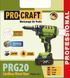Аккумуляторный пистолет для заклепок PRO-CRAFT PRG20 Universal (2 AKБ, кейс) 030264 фото 2