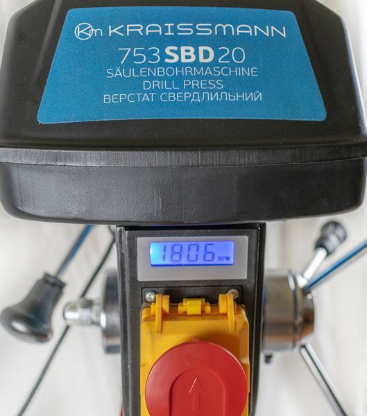 Станок сверлильный KRAISSMANN 753 SBD 20 с лазерной указкой (высокоточный патрон 20мм + тески)) 0507015 фото