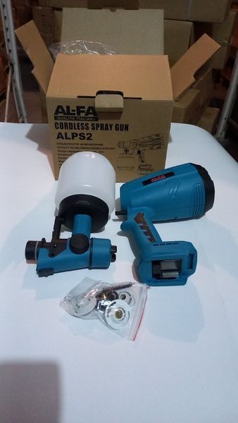 Аккумуляторный краскопульт ALFA ALPS2 (без АКБ и зарядного устройства) 12121125 фото