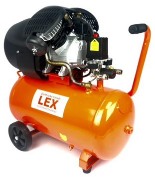 Компрессор 2-поршневой LEX LXC50V 50 л, 3.3 кВт, 8 Бар, 220 В (прямой привод) 27051154 фото
