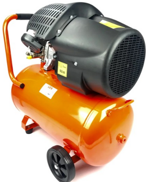 Компресор 2-поршневий LEX LXC50V 50 л, 3.3 кВт, 8 Бар, 220 В (прямий привід) 27051154 фото