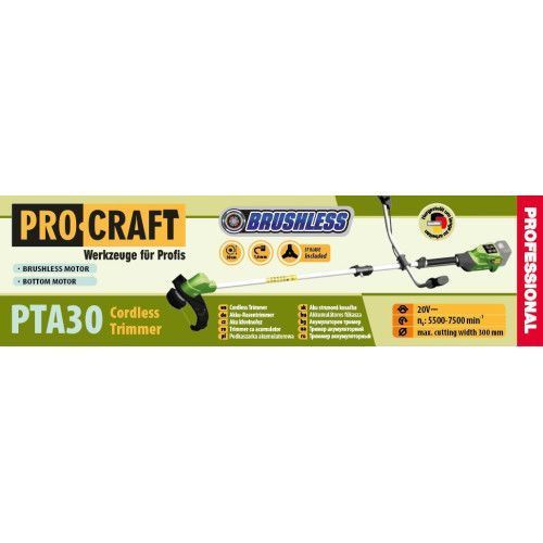 Акумуляторний триммер Procraft PTA30 (без АКБ та ЗУ) 030305 фото