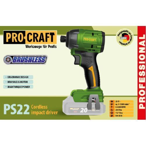 Аккумуляторный винтоверт Procraft PS22 (Без АКБ и ЗУ) 032015 фото