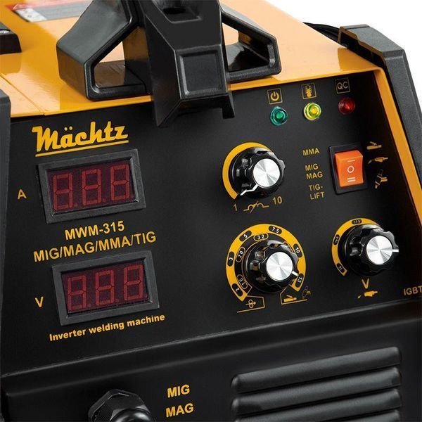 Зварювальний напівавтомат Mächtz MWM-315 MIG/MAG/MMA/TIG 11049 фото Зварювальний напівавтомат Mächtz MWM-315 MIG/MAG/MMA/TIG 11049 фото