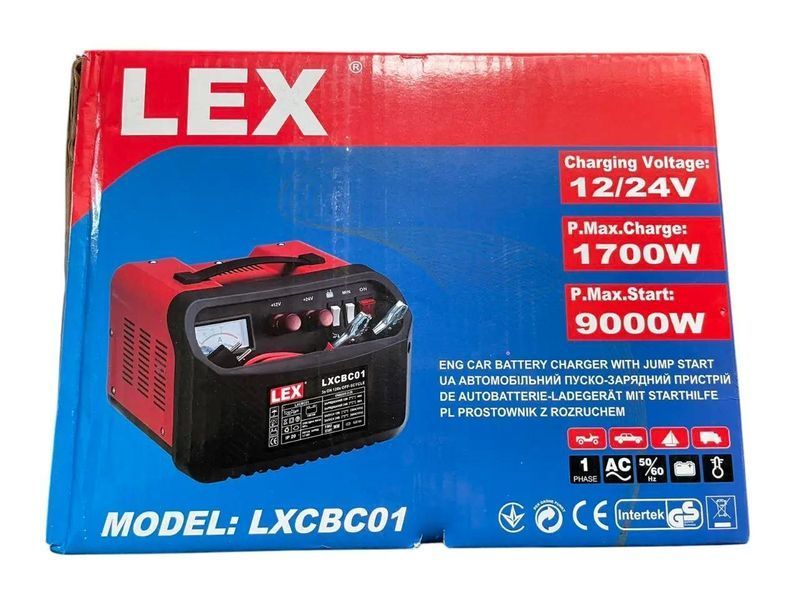 Пуско-зарядное устройство LEX LXCBC01 50A 12/24В 221127 фото