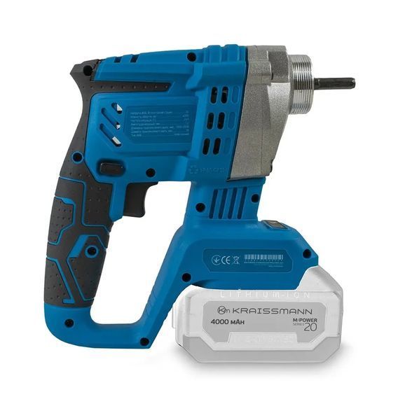 Аккумуляторный бетонный вибратор KRAISSMANN 241 ABR-BL 20MP (без аккумулятора и ЗУ) 2607004 фото