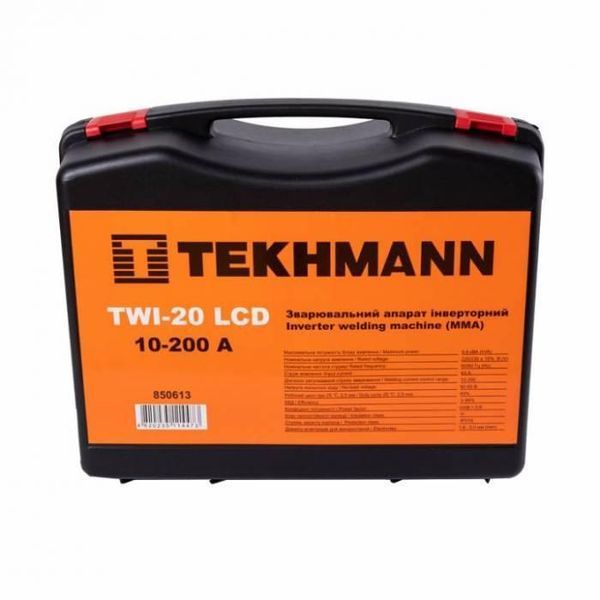 Зварювальний апарат інверторний Tekhmann TWI-20 LCD 850613 фото