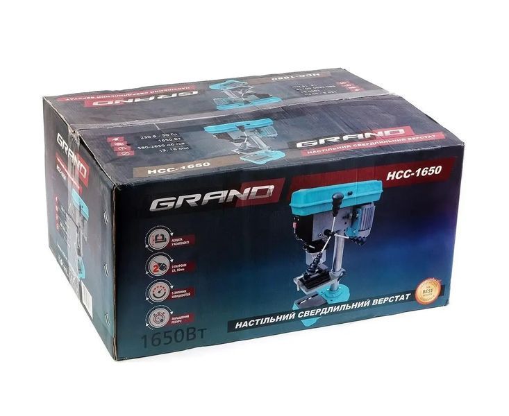 Верстат свердлильний настільний GRAND НСС-1650 GRNSS1650 фото