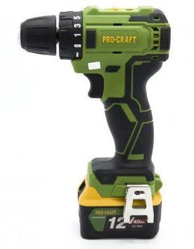 Шуруповерт акум. PRO-CRAFT РА-18 BL (4 А/час) BRUSHLESS (без щітковий) дві батареї 000184 фото