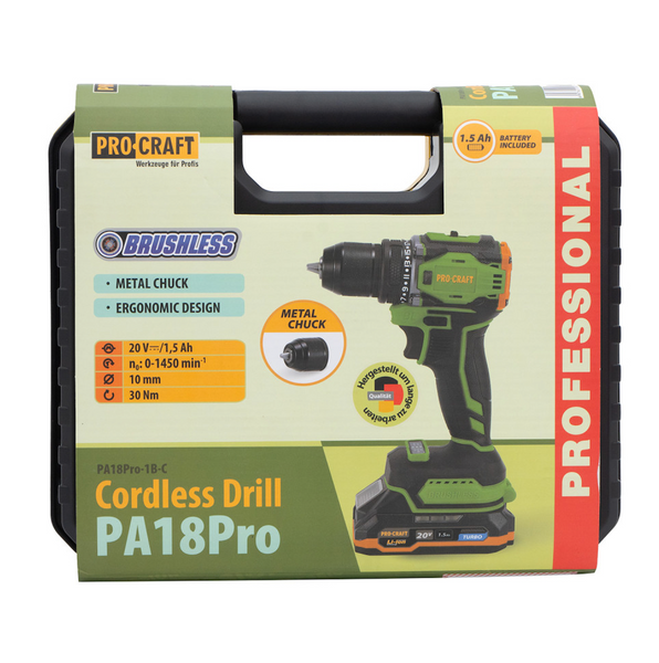 Шуруповерт Procraft PA18Pro (с 1 АКБ) 001814 фото