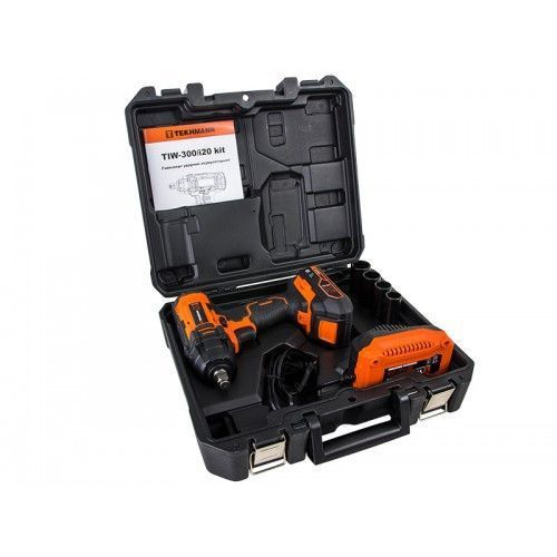 Гайковерт Ударный Аккумуляторный Tekhmann TIW-300/I20 KIT(аккумулятор 1шт, зарядное) 848398 фото