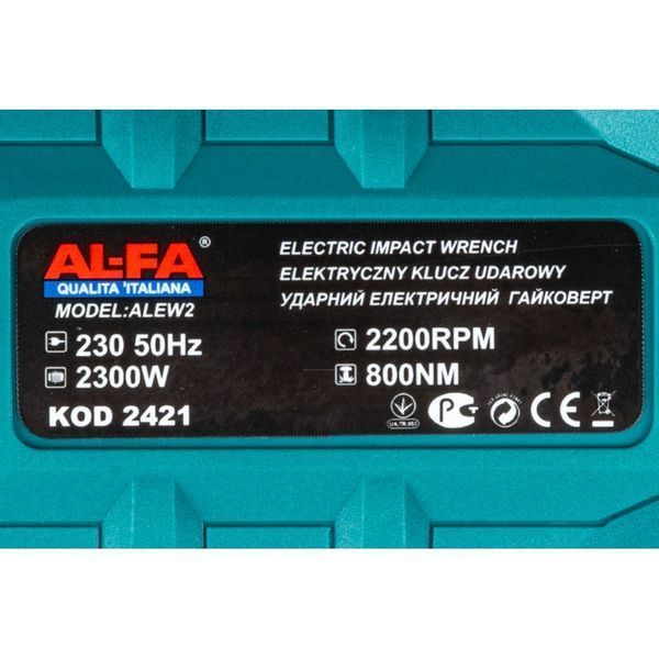 Электрический ударный гайковерт AL-FA ALEW2 2300W 1103240625 фото