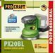 Аккумуляторная эксцентриковая шлифмашина Procraft PX20 BL (без акб и зу) 030252 фото 2