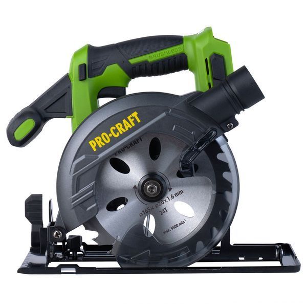 Циркулярна пила акумуляторна PROCRAFT PCA-32 Universal 20 В, диск 165 мм, безщіткова (без АКБ та зарядного пристрою) 030325 фото